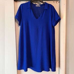 Size Large Blue Midi Dress